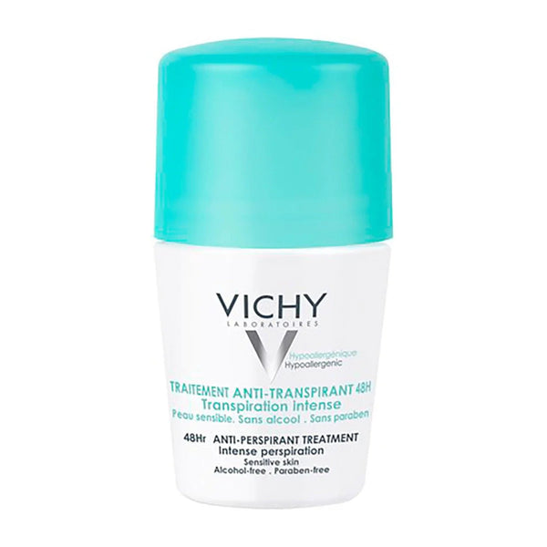 Vichy 48 Hours Anti Perspirant Deodorant Intensive Treatment Roll On - 50ml — مزيل عرق رول أون مركّز ٤٨ ساعة ٥٠ مل