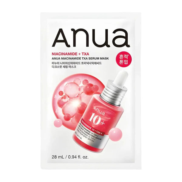 Anua Niacinamide + Txa Serum Sheet Mask - 1 Sheet — ماسك ورقي للوجه نياسيناميد ترانيكساميك ماسك واحد