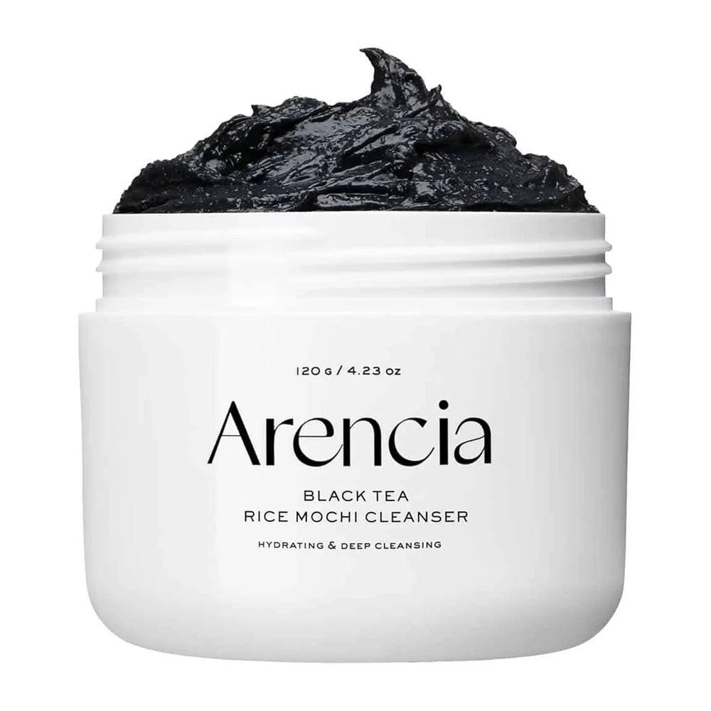 Arencia Black Tea Rice Mochi Cleanser - 120gm — غسول الأرز الشاي الأسود ١٢٠ جم