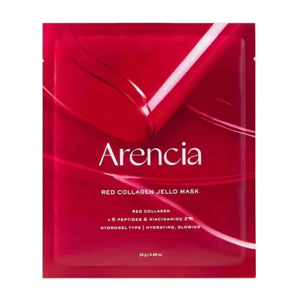 Arencia Red Collagen Jello Mask - 1 Sheet — ماسك ورقي للوجه كولاجين ماسك واحد