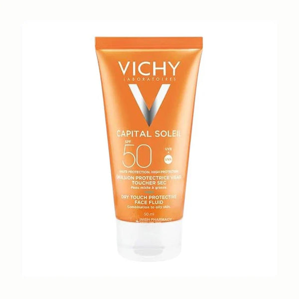 Vichy Capital Soleil Anti Shine Sunscreen Fluid SPF 50+ - 50ml — واقي شمس SPF 50+ بلمسة مطفية ٥٠ مل
